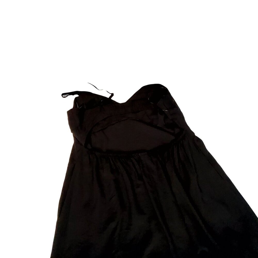 A New Day Black Sleeveless Maxi Dress XXL Rayon/Nylon Lightweight Flowy Design - Picture 3 of 12